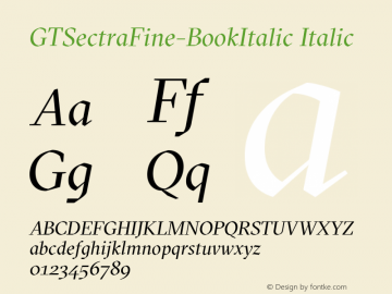 GTSectraFine-BookItalic