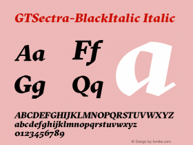GTSectra-BlackItalic