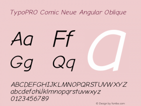 TypoPRO Comic Neue Angular