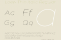 Loew Thin Italic