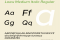 Loew Medium Italic