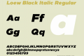 Loew Black Italic