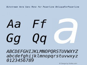 Bitstream Vera Sans Mono for Powerline