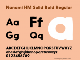 Nanami HM Solid Bold