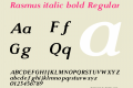 Rasmus italic bold