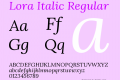 Lora Italic