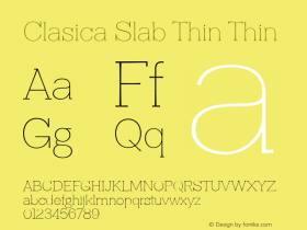 Clasica Slab Thin