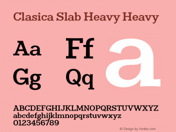 Clasica Slab Heavy