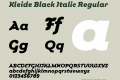 Kleide Black Italic