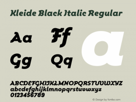 Kleide Black Italic