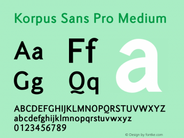 Korpus Sans Pro