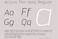 Accura Thin Italic