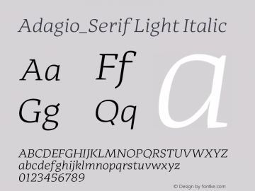 Adagio_Serif Light