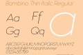 Bambino Thin Italic