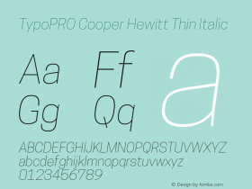 TypoPRO Cooper Hewitt