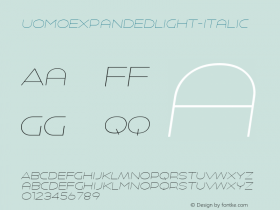 UomoExpandedLight-Italic