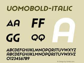 UomoBold-Italic