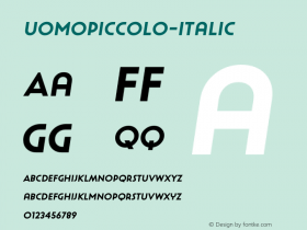 UomoPiccolo-Italic