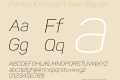 Panton ExtraLight Italic