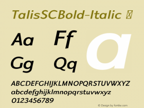 TalisSCBold-Italic
