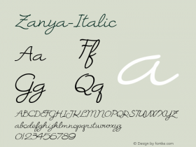 Zanya-Italic