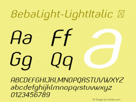 BebaLight-LightItalic