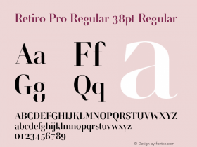 Retiro Pro Regular 38pt