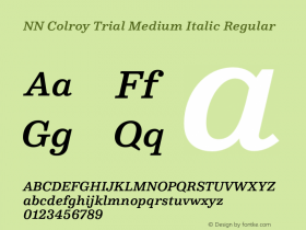 NN Colroy Medium Italic