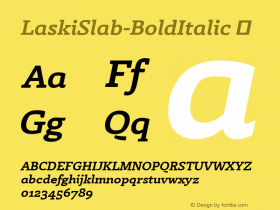 LaskiSlab-BoldItalic