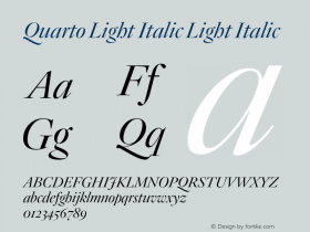 Quarto Light Italic