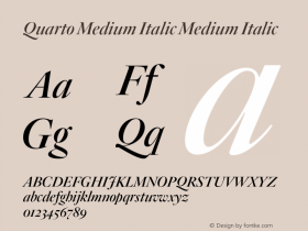 Quarto Medium Italic