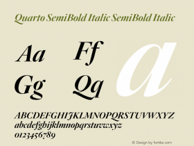 Quarto SemiBold Italic