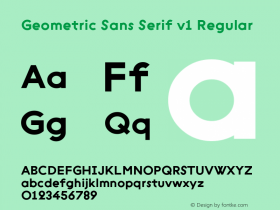 Geometric Sans Serif