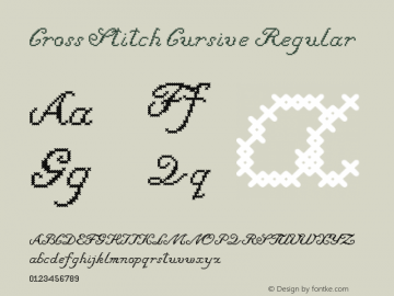 Cross Stitch Cursive