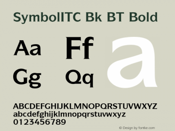 SymbolITC Bk BT