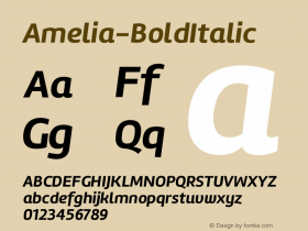 Amelia-BoldItalic