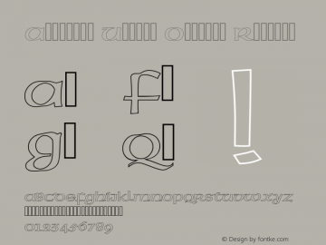 American Uncial Outline