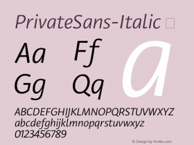 PrivateSans-Italic