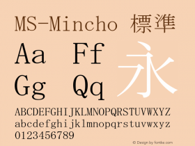 MS-Mincho