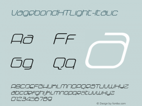 VagebondXTLight-Italic