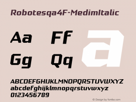 Robotesqa4F-MedimItalic