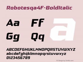 Robotesqa4F-BoldItalic