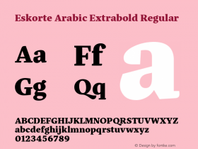 Eskorte Arabic Extrabold
