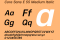 Core Sans E 55 Medium