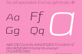 SicaExpanded-ExtraLightItalic