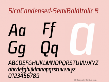 SicaCondensed-SemiBoldItalic