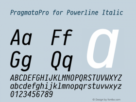 PragmataPro for Powerline