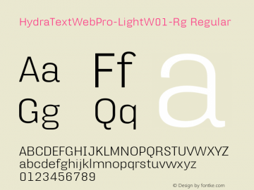 HydraTextWebPro-Light-Rg