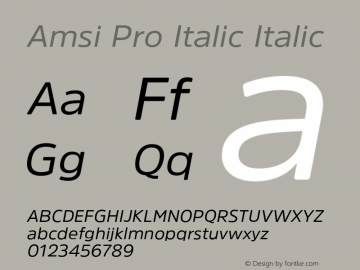 Amsi Pro Italic