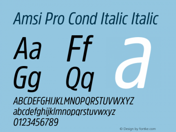 Amsi Pro Cond Italic